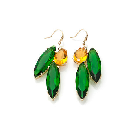 ROBERTO BY RFM Enameled earrings with crystals
