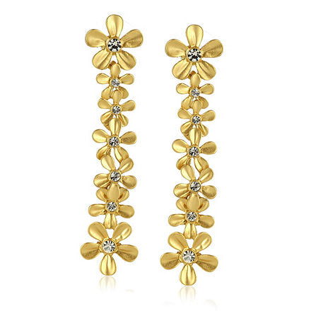 Roberto by RFM "Cortona" collection hoop earrings with leaf design