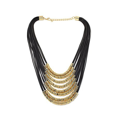 Roberto by RFM "MULINO" Necklace with tassel of chains and crystals