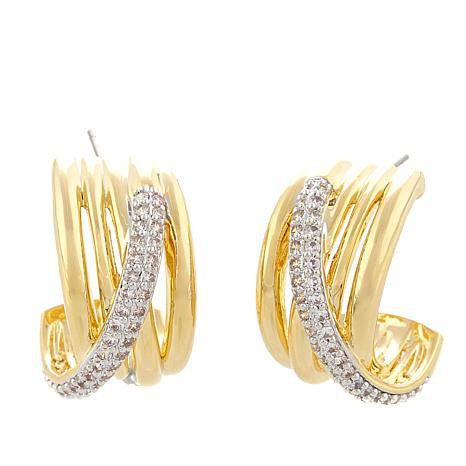Roberto by RFM - Chain band earrings with crystals