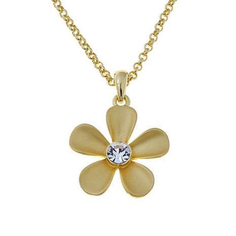 Roberto by RFM Groumette mesh necklace with flower pendant