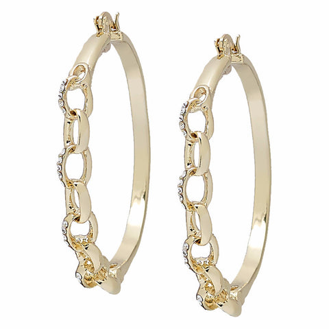 Roberto by RFM - Chain band earrings with crystals