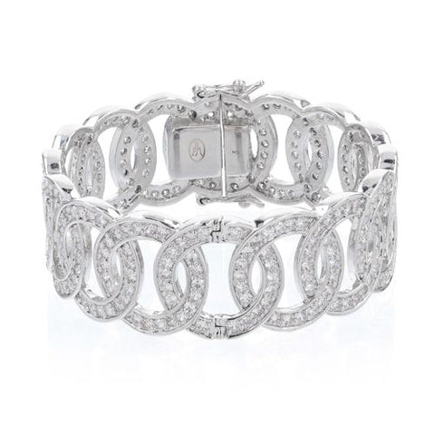 Roberto by RFM Rigid circles bracelet with crystals