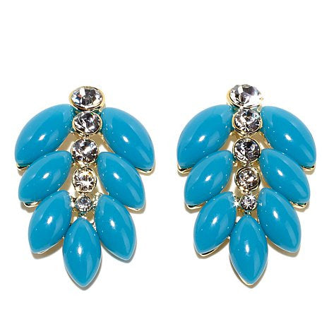 "Spighe" earrings with stones