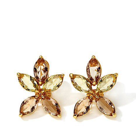 Roberto by RFM "Floral Luxury" Pear-shaped drop earrings