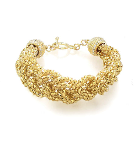Roberto by RFM Rigid bracelet flower elements with crystals
