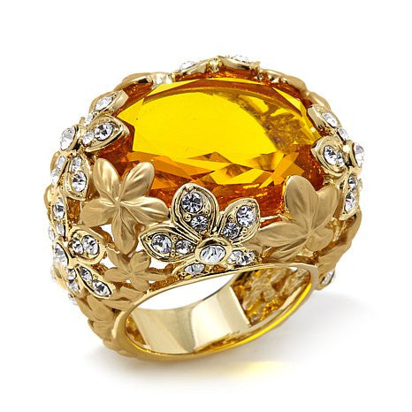 Roberto by RFM "Floral Luxury" Faceted ring