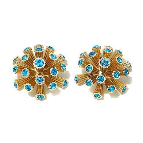 ROBERTO BY RFM - Earrings with blue crystals