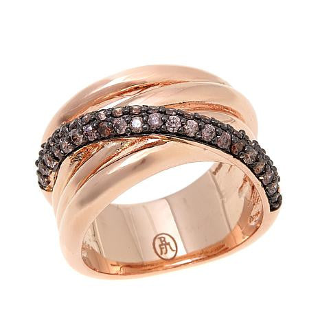 Roberto by RFM Design band ring woven with crystals