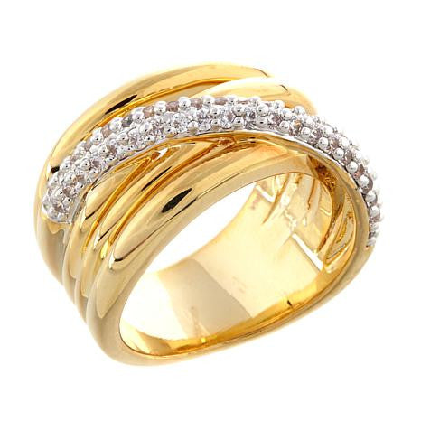 Roberto by RFM Design band ring woven with crystals