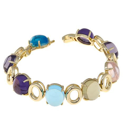 Roberto by RFM Floral rigid bracelet with crystals