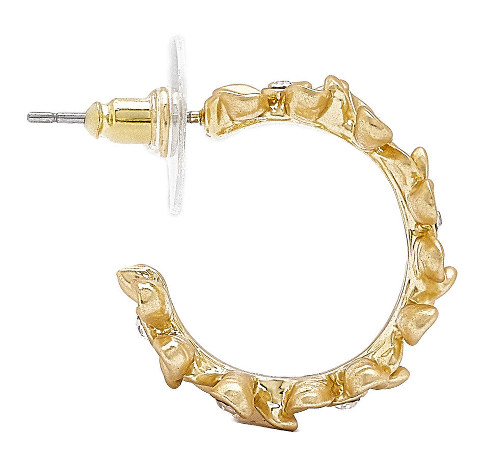 Roberto by RFM "Giardino" Hoop earrings with crystal accents