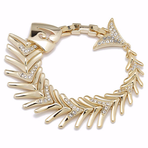 Roberto by RFM Rigid circles bracelet with crystals