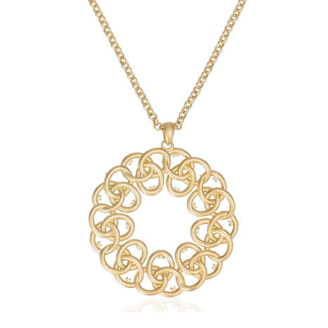 Roberto by RFM Multi-strand necklace with round pendant